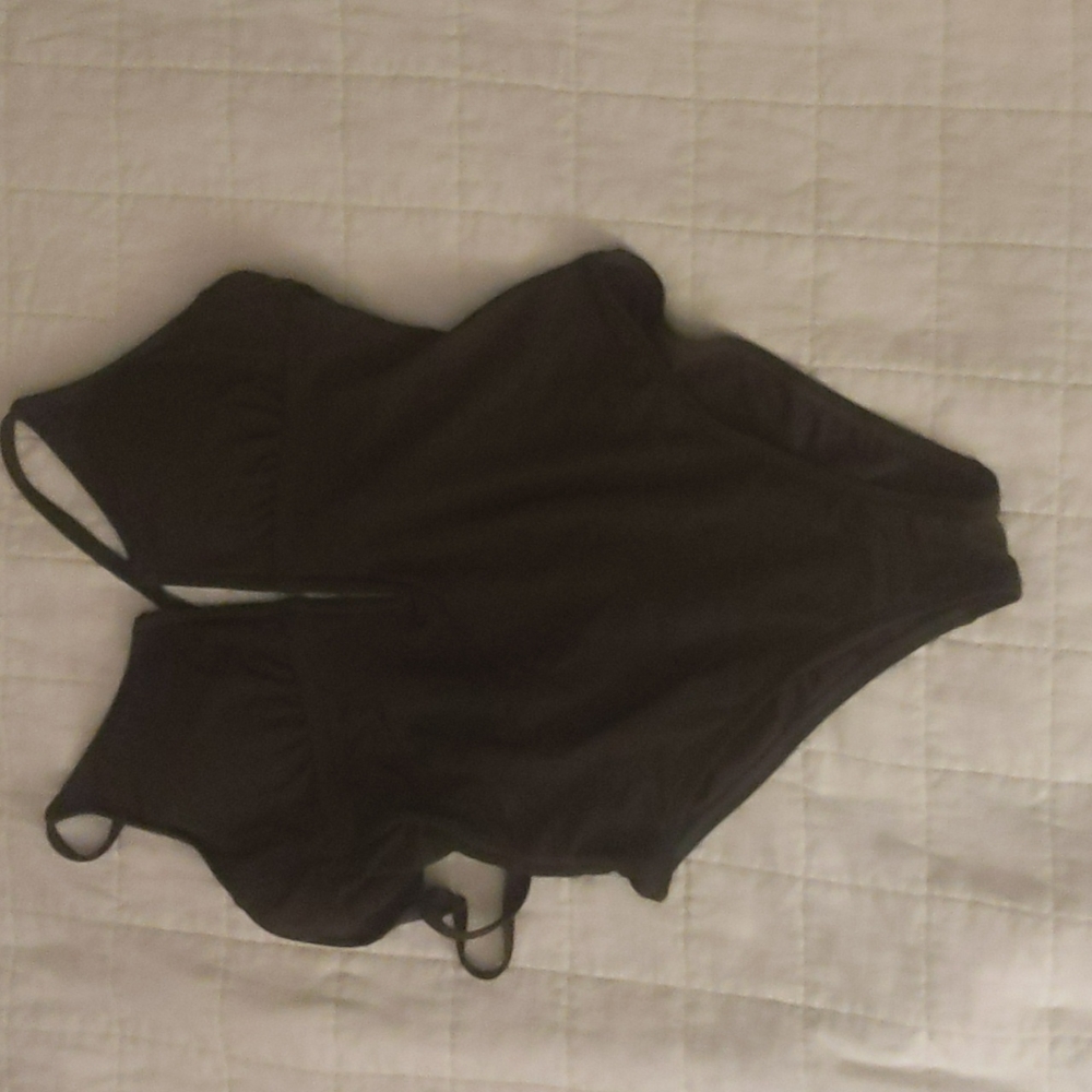 Army green one piece swimsuit